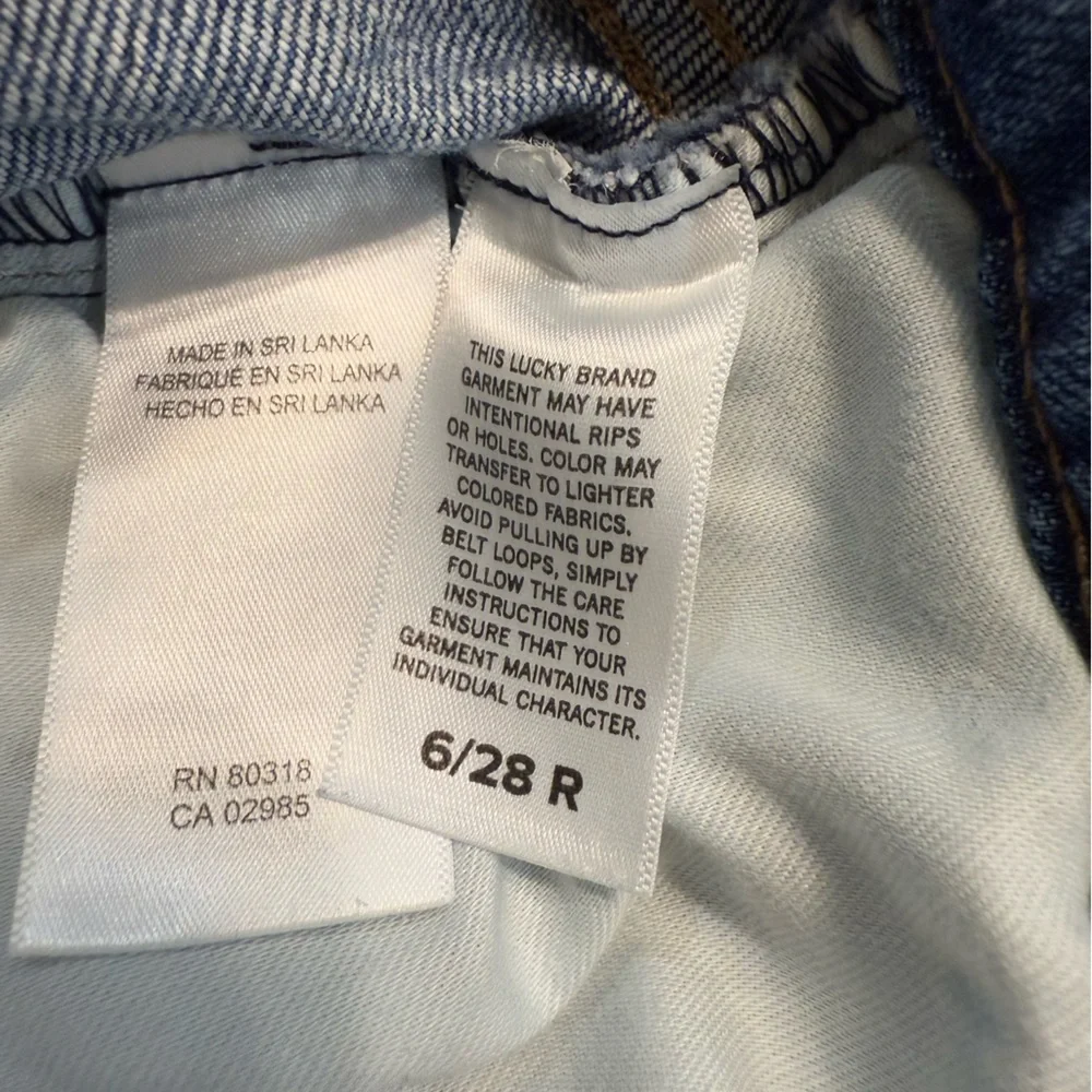 Lucky Brand Easy Rider Boot Blue Women's Jeans